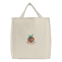 Cute Country Patchwork Pumpkin Customisable Tote