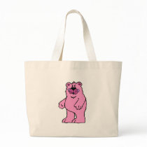cute country style tan bear tote bags