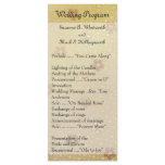 Cute Country Wedding Programs rack cards