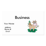 cute cow and butterfly business card templates