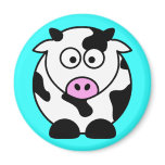 CUTE COW BULL FRIDGE MAGNETS