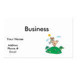 cute cow on hilltop business card