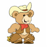 Cute Cowboy Rancher Bear photo sculptures