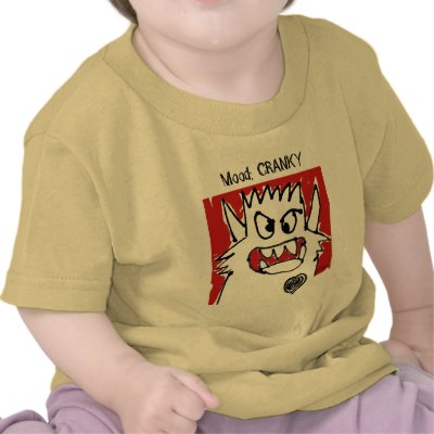 Cute Cranky Monster Cartoon Babies T Shirts by monsterzoo