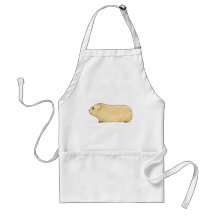 Cute Cream Guinea Pig. Aprons