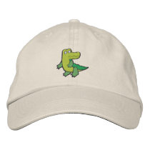 Cute Croc Alligator small Embroidered Hats