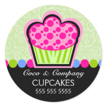Cute Cupcake Bakery Stickers