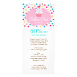 Cute Cupcake Discount Loyalty Cards Polka Dot 3 Rack Card Template