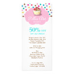 Cute Cupcake Discount Loyalty Cards Polka Dot 4 Custom Rack Card