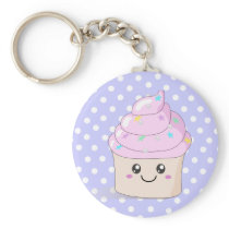 Cute Cupcake Keychain