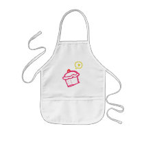 Cute Cupcake Love Kids Aprons