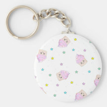 Cute cupcake pattern key chain