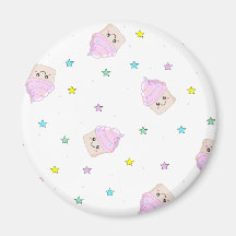 Cute cupcake pattern magnets