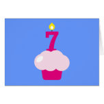 Cute Cupcake with Birthday Candle Card