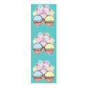 cute cupcakes and stars bookmark business cards