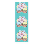 cute cupcakes and stars bookmark business cards