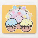 cute cupcakes and stars mousepads