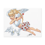 Cute Cupid Angel with Love Arrow by Al Rio postcards