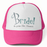 Cute Custom Bride Trucker Hat