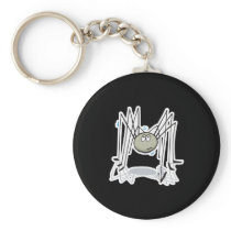 cute daddy long legs keychain
