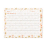 Cute Daisy Recipe Cards postcards