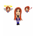 Cute Devil and Angel Cartoon T-Shirt