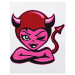 Cute Devil Girl Art flyers