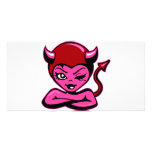 Cute Devil Girl Art photo cards