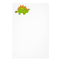 Cute dinosaur - stegosaurus personalized stationery