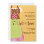 Cute Dirndl Oktoberfest Invitation