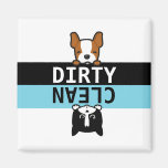 Cute Dirty / Clean Dishwasher Magnet