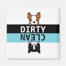 Cute Dirty / Clean Dishwasher Magnet