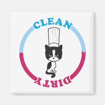 Cute Dirty Clean Magnet for dishwasher