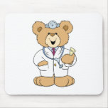 Cute Doctor Teddy Bear Mouse Mat
