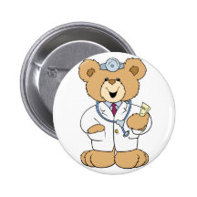 Cute Doctor Teddy Bear Pins