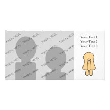 Cute Dog. Apricot Toy Poodle / Miniature Poodle. Customized Photo Card