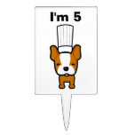 Cute Dog Cake Pick Topper