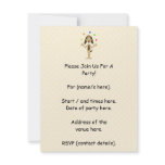 Cute Dog Cartoon. Clever Dog Juggling. Custom invitations