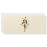 Cute Dog Cartoon. Clever Dog Juggling. Custom invitations