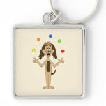Cute Dog Cartoon. Clever Dog Juggling. Custom keychains