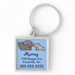 Cute Dog ID Tags keychains
