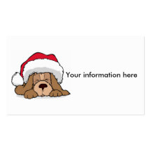 Cute Doggy Holiday Business personal card Business Cards