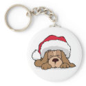 Cute Doggy Holiday Keychain