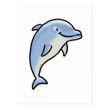 Cute dolphin postcards
