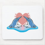 cute dolphins in love mousepads
