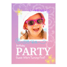 Cute Doodle Birthday Party Invitations