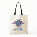 Cute Dragon Baby in Cracked Egg - Blue / Purple bags