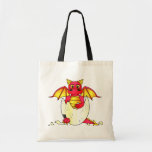 Cute Dragon Baby in Cracked Egg - Red / Yellow Bag