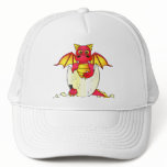 Cute Dragon Baby in Cracked Egg - Red / Yellow hats