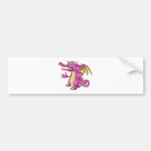 Cute Dragon Bumper Sticker